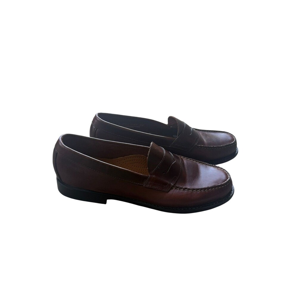 G.H. Bass Weejuns Men's Leather Penny Loafers 10.5 Brown burgundy casual slipon